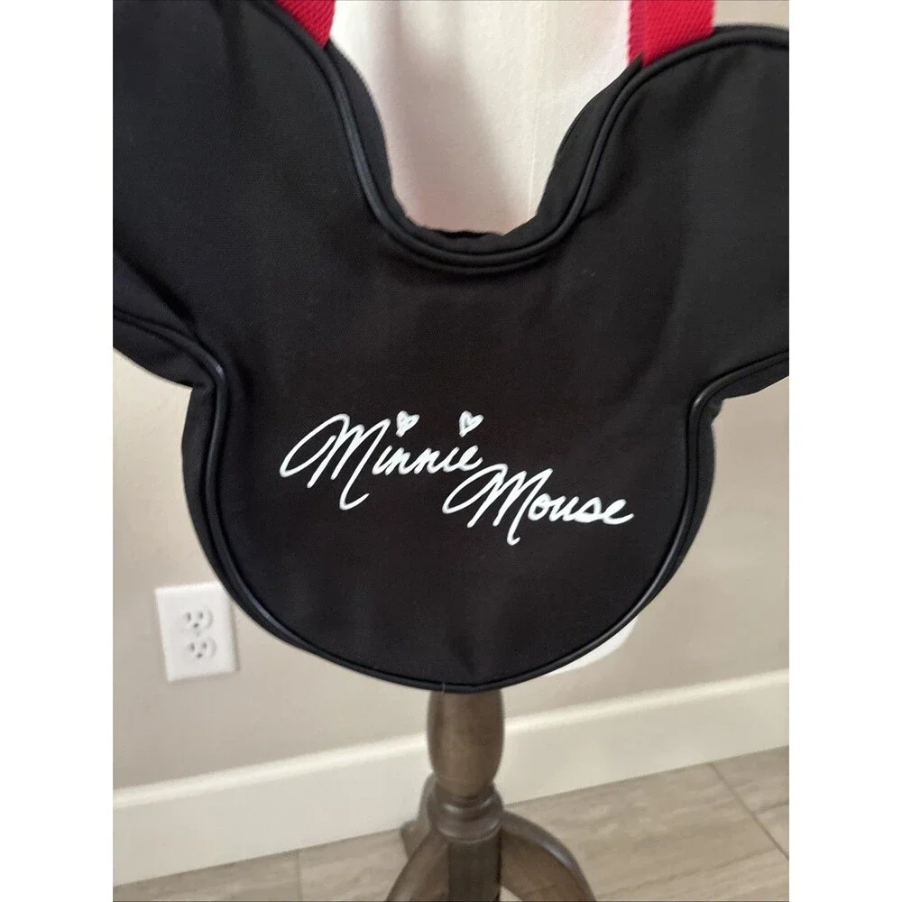 New 2026 Disneyland Resort Minnie Mouse Mini Face Tote Bag w/Removable Straps